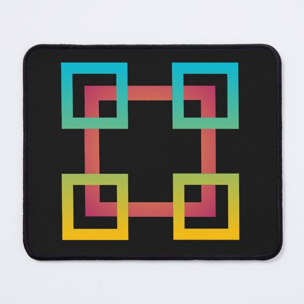 Item preview, Colorful Geometric Square Pattern Art designed and sold by imranatoz.