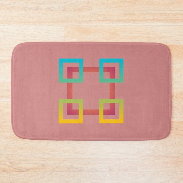 Item preview, Colorful Geometric Square Pattern Art designed and sold by imranatoz.
