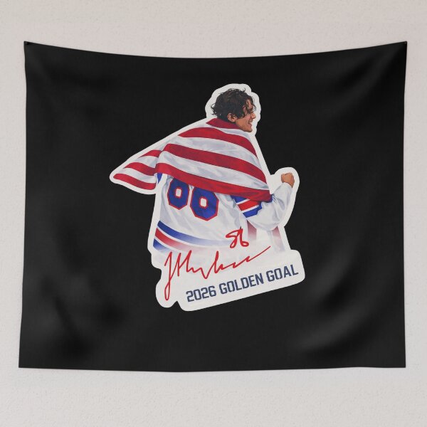 Item preview, Jack Usa Hockey Golden Goal 2026 Hockey Hughes designed and sold by WangTomLab.