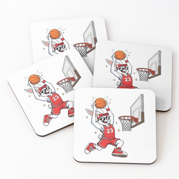 Item preview, Basketball Bunny Easter Funny Dunking Rabbit Sports designed and sold by OlakunleOloroz.