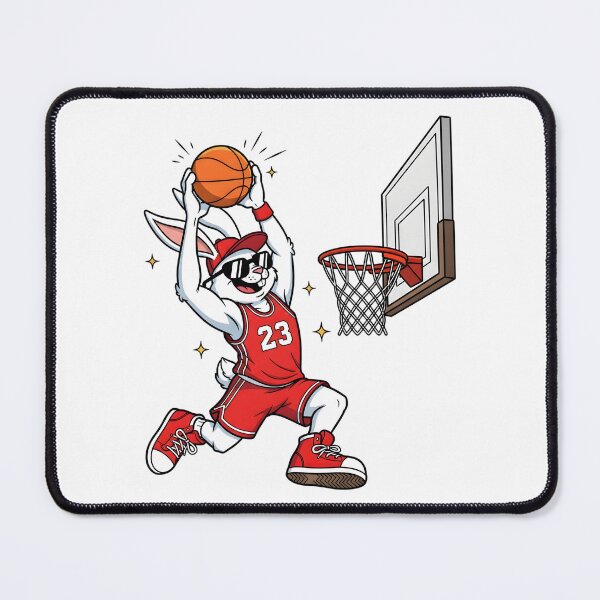 Item preview, Basketball Bunny Easter Funny Dunking Rabbit Sports designed and sold by OlakunleOloroz.
