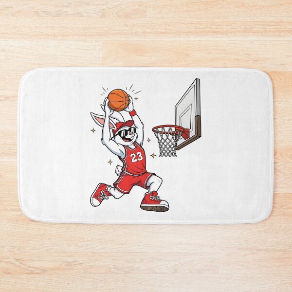 Item preview, Basketball Bunny Easter Funny Dunking Rabbit Sports designed and sold by OlakunleOloroz.