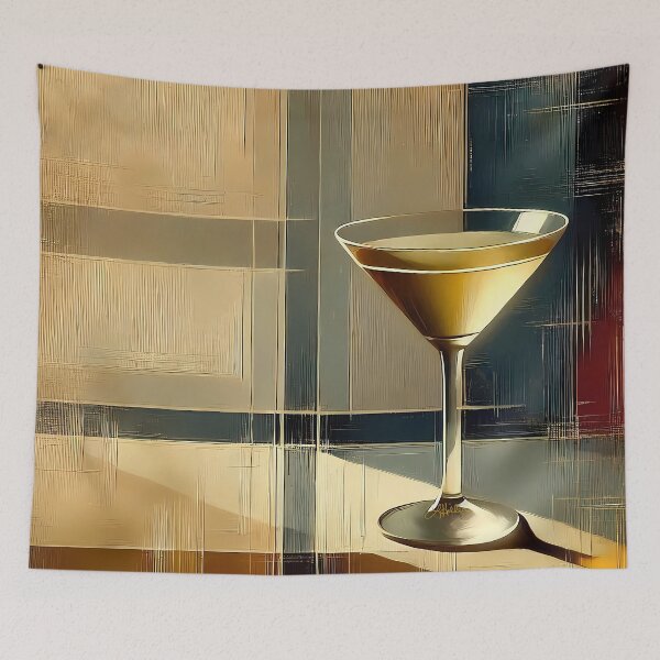 Item preview, Mid Century Modern Martini in a Moonbeam designed and sold by Lee Hiller Designs.