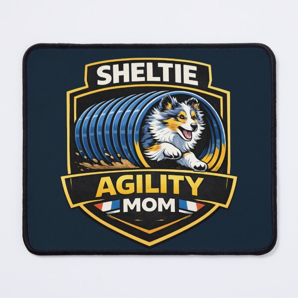 Item preview, Sheltie Agility Mom – Shetland Sheepdog Agility Dog Lover Shirt designed and sold by DesignsByHania.