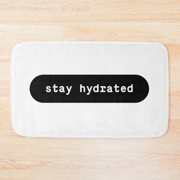 Item preview, Stay Hydrated Sticker – Minimal Hydro Flask Water Bottle Decal | Drink Water Aesthetic designed and sold by Identity Club Co.