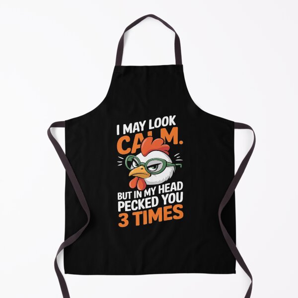 Item preview, I may look calm but in my head I pecked you 3 Times designed and sold by joyouartArt.