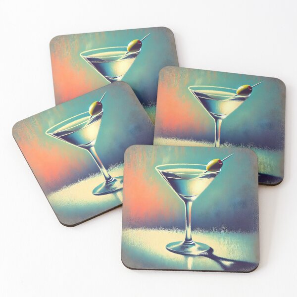Item preview, Mid Century Modern Martini Loving The Blues designed and sold by Lee Hiller Designs.