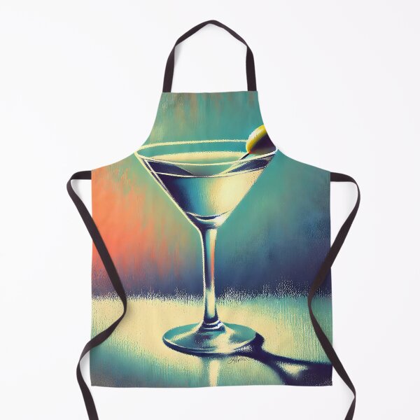 Item preview, Mid Century Modern Martini Loving The Blues designed and sold by Lee Hiller Designs.