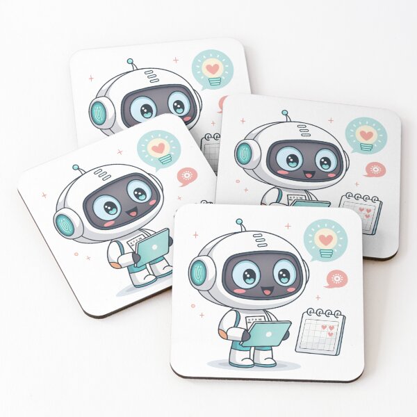 Item preview, Cute AI Robot Assistant – Smart Helper Design designed and sold by VivoStudio.