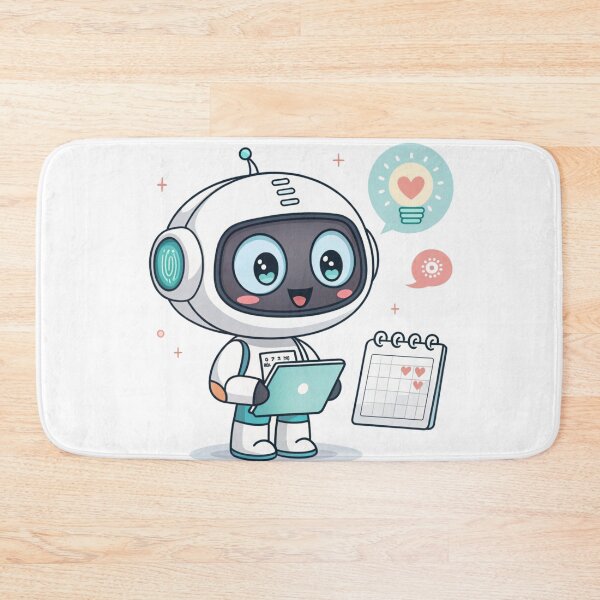 Item preview, Cute AI Robot Assistant – Smart Helper Design designed and sold by VivoStudio.