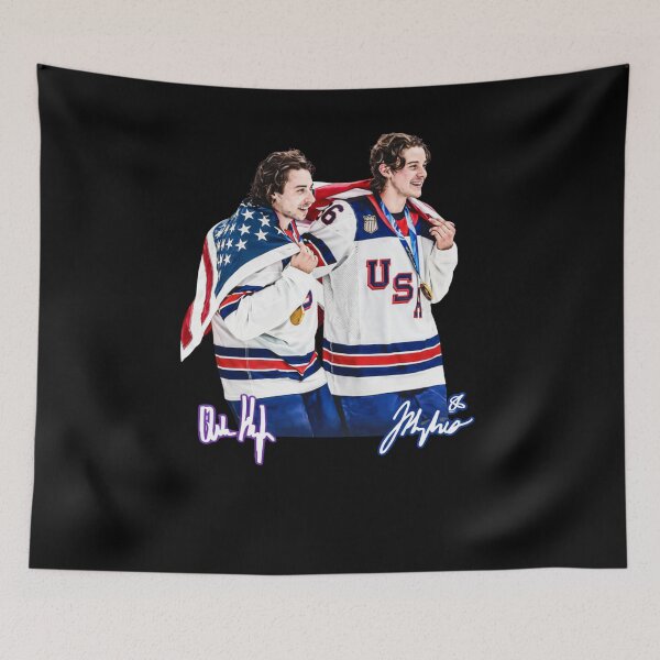 Item preview, Gold Medal Hockey Champion Hughes Brothers Hockey Fan designed and sold by WangTomLab.