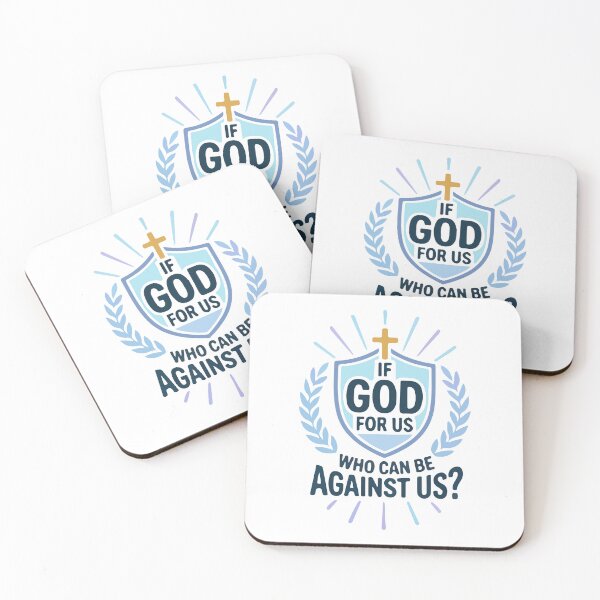 Item preview, If God Is For Us Who Can Be Against Us, Romans 8:31 Bible Verse Christian , Faith Based Inspirational Christian Gift designed and sold by stylishdzign.