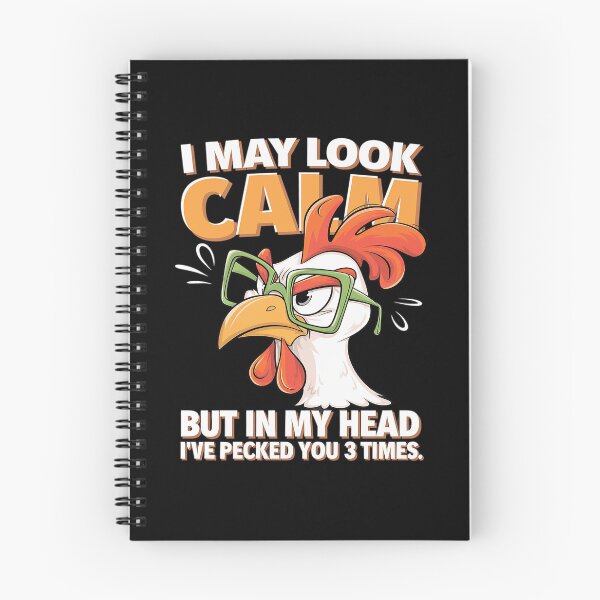 Item preview, I may look calm but in my head I pecked you 3 Times  designed and sold by joyouartArt.