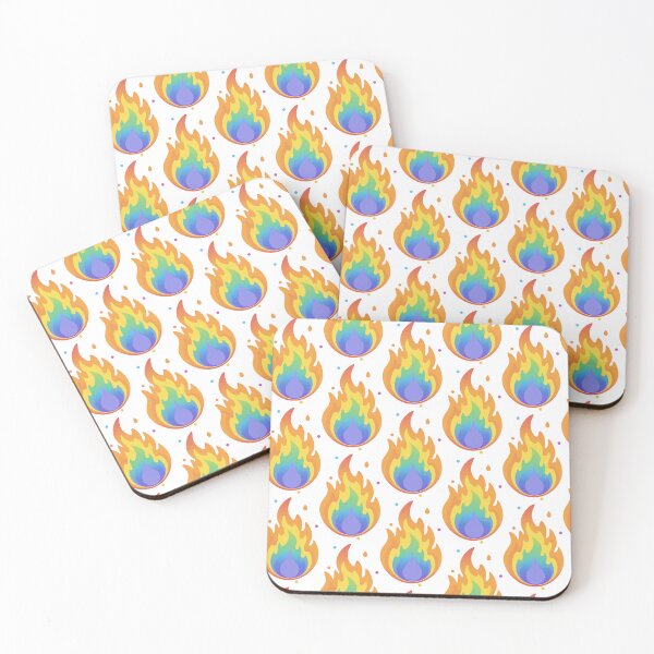 Item preview, Rainbow Flame Colorful Fire Illustration designed and sold by BetweenForms.