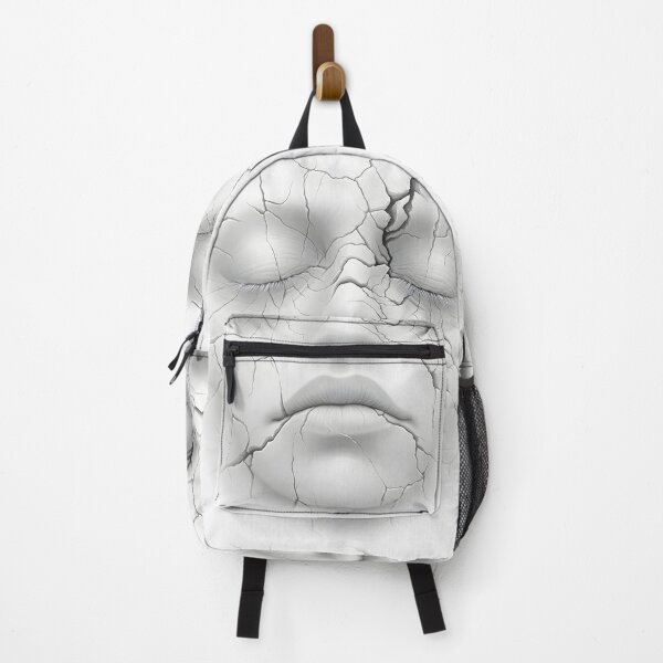 Item preview, Surreal cracked face, broken porcelain aesthetic design designed and sold by Shoot-The-Moon.