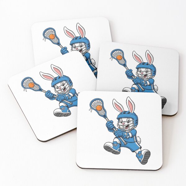 Item preview, Bunny Playing Lacrosse Rabbit Easter Sport designed and sold by OlakunleOloroz.