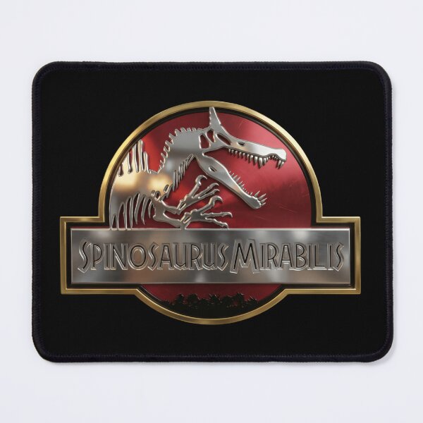 Item preview, Spinosaurus Mirabilis Geometric Crystal Fossil Emblem designed and sold by SkeletonsDanger.