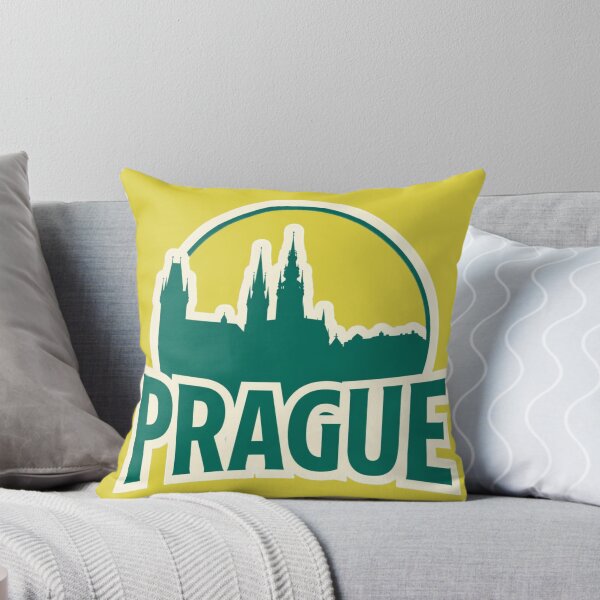 Item preview, Prague Gothic Skyline Badge – Vintage Travel T-Shirt & Sticker Design designed and sold by Timeless Design.