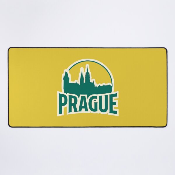Item preview, Prague Gothic Skyline Badge – Vintage Travel T-Shirt & Sticker Design designed and sold by Timeless Design.