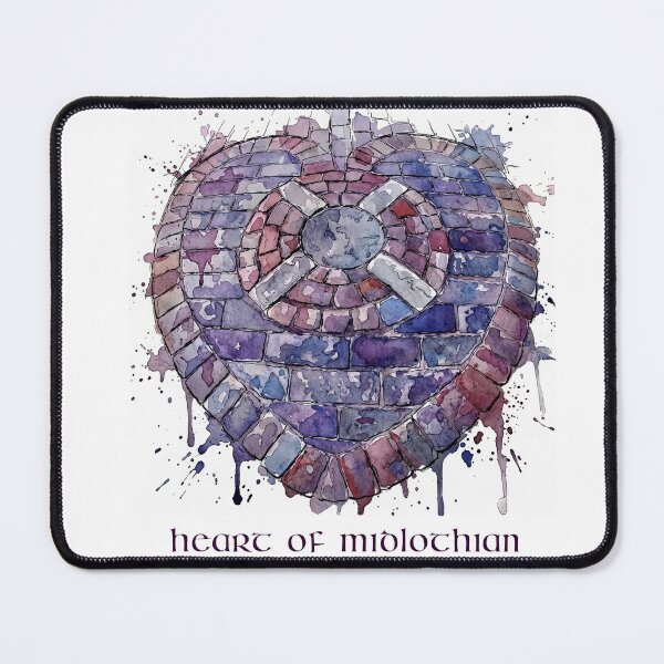 Item preview, Heart of Midlothian Cobblestones, Edinburgh, Scotland Watercolour Painting designed and sold by davidelder.