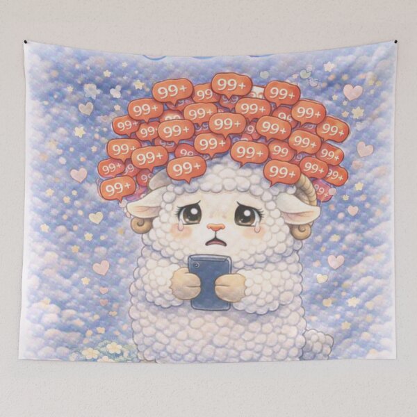 Item preview, Group Chat Sheep | 99+ Notifications CareSheep Parody (Sheepism) designed and sold by Thpoar.