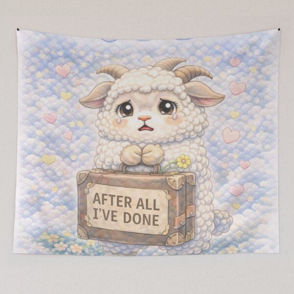 Item preview, Guilt-Trip Goat-Sheep | After All I’ve Done CareSheep Parody (Sheepism) designed and sold by Thpoar.