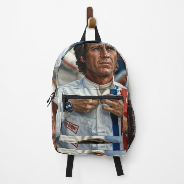 Item preview, The Pre-Race Ritual: Steve McQueen Impasto Portrait designed and sold by Art's Diner.