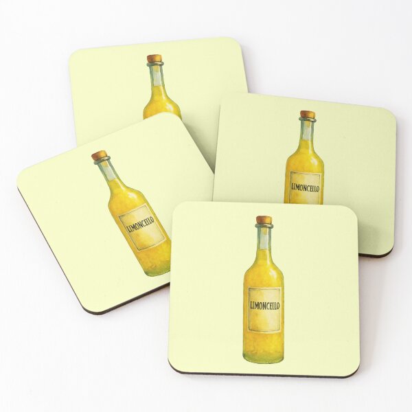 Item preview, Limoncello Cutout – Italian Yellow Drink Watercolor designed and sold by EmeraldeaArt.