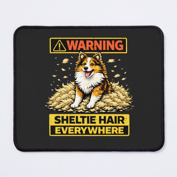 Item preview, Warning: Sheltie Hair Everywhere – Funny Shetland Sheepdog Shirt designed and sold by DesignsByHania.