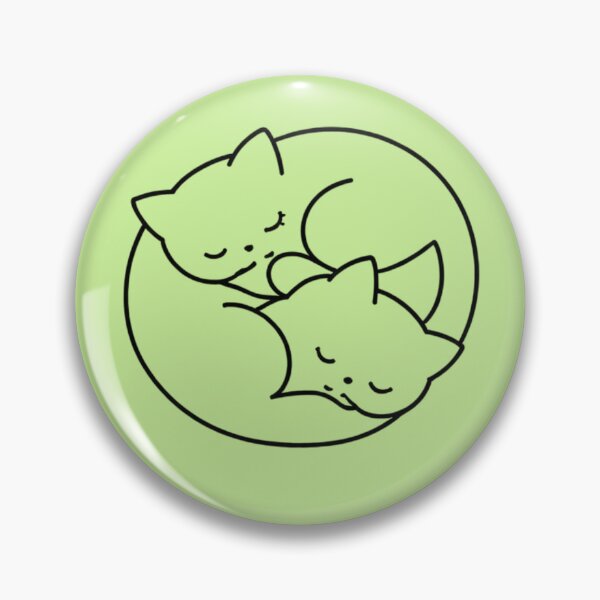 Item preview, Yin Yang Sleeping Cats Minimalist designed and sold by Tender Flower Clothing.