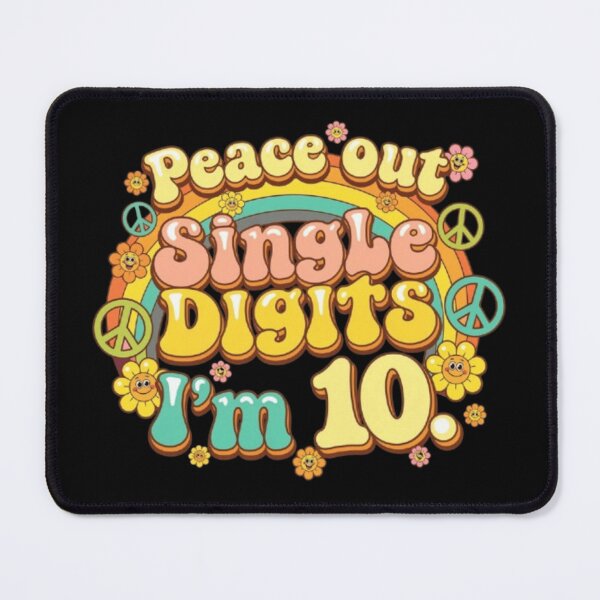 Item preview, Peace Out Single Digits I'M 10 Happy 10th Birthday designed and sold by Thread&Fable.