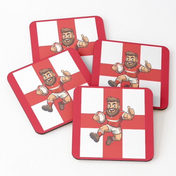 Item preview, Up for the Try Cheerful England Rugby Hero designed and sold by taiche.