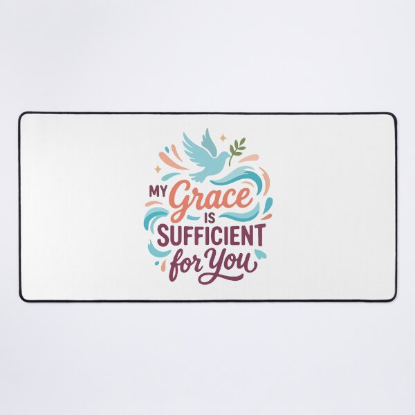 Item preview, My Grace Is Sufficient For You, 2 Corinthians 12:9 Bible Verse Christian , Inspirational Faith Christian Gift designed and sold by stylishdzign.