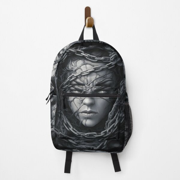 Item preview, Chained Stone Face Fantasy Horror Gothic Design designed and sold by Shoot-The-Moon.