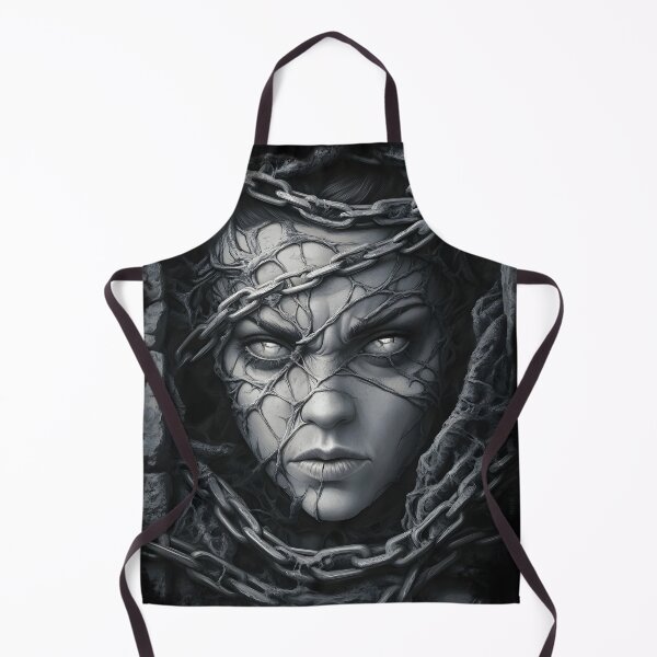 Item preview, Chained Stone Face Fantasy Horror Gothic Design designed and sold by Shoot-The-Moon.