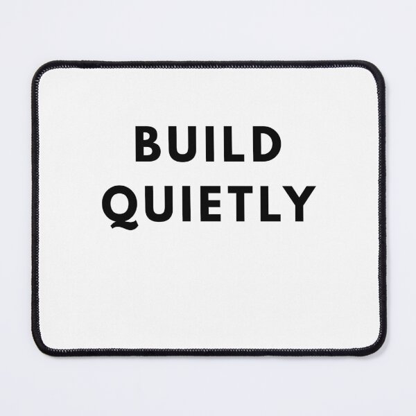 Item preview, Build Quietly Minimalist Motivation Quote designed and sold by GrowthInkStudio.
