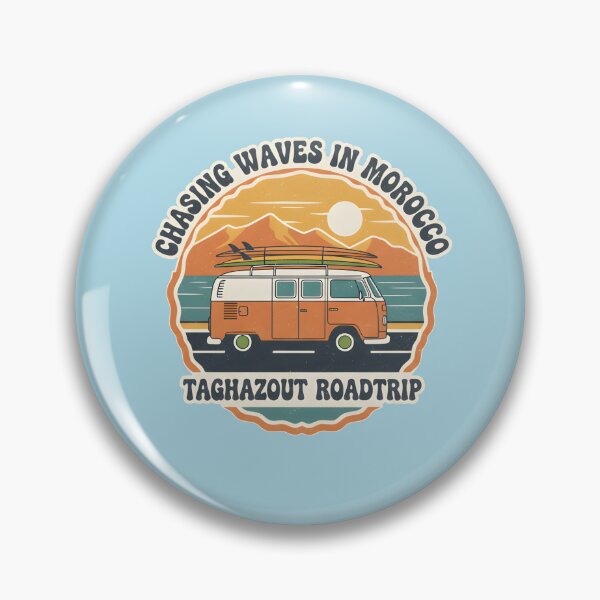 Item preview, Taghazout Morocco Surf Roadtrip - Vintage Van Life Wave Chaser designed and sold by Axivra.