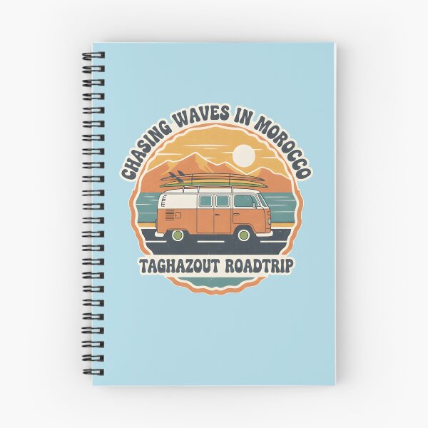 Item preview, Taghazout Morocco Surf Roadtrip - Vintage Van Life Wave Chaser designed and sold by Axivra.