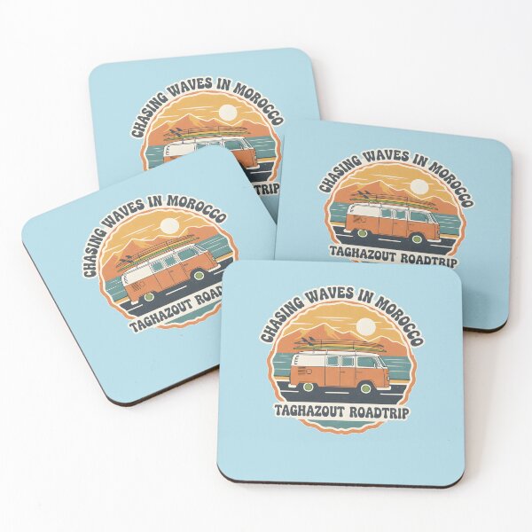 Item preview, Taghazout Morocco Surf Roadtrip - Vintage Van Life Wave Chaser designed and sold by Axivra.