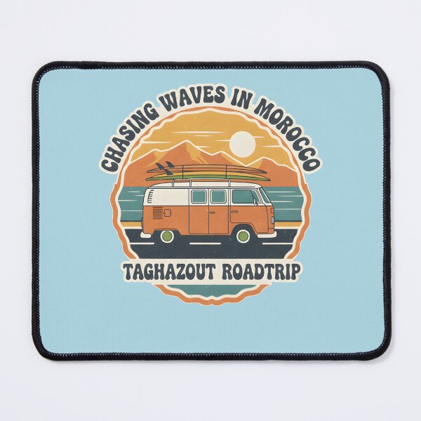 Item preview, Taghazout Morocco Surf Roadtrip - Vintage Van Life Wave Chaser designed and sold by Axivra.
