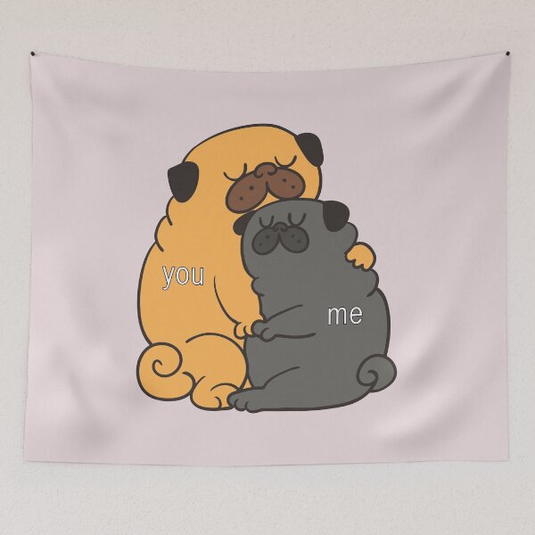 Item preview, You Me Pug designed and sold by Huebucket.