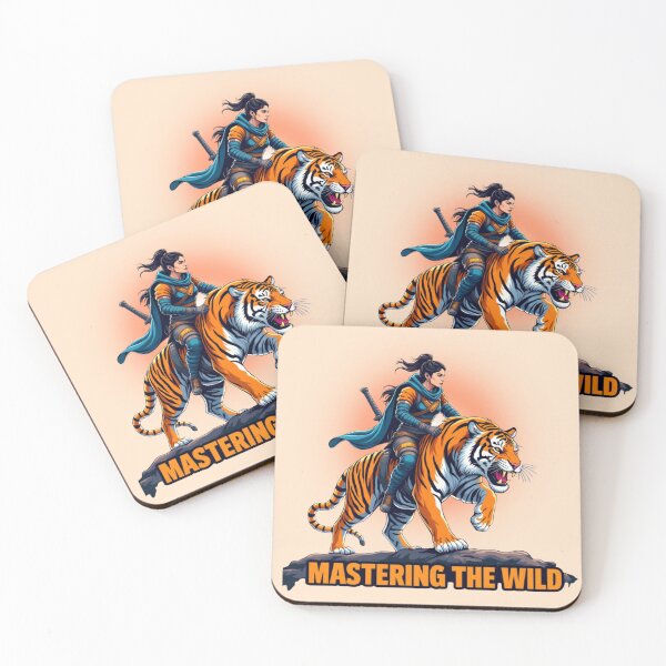 Item preview, Mastering the Wild - Japanese Warrior & Tiger Spirit designed and sold by PriyaMagic.