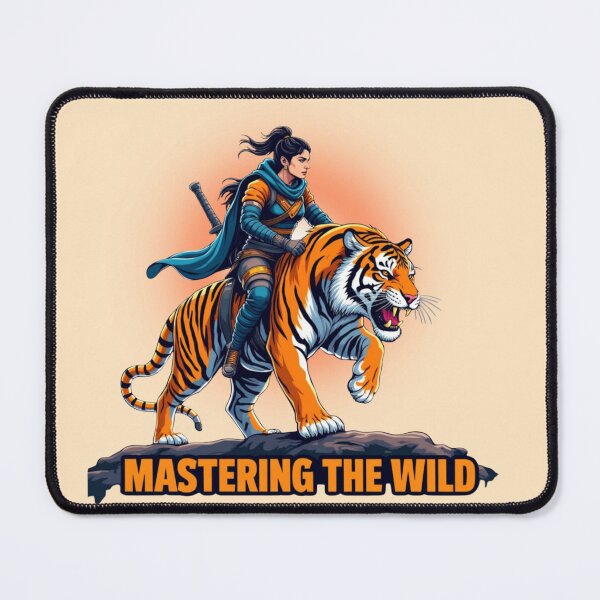 Item preview, Mastering the Wild - Japanese Warrior & Tiger Spirit designed and sold by PriyaMagic.