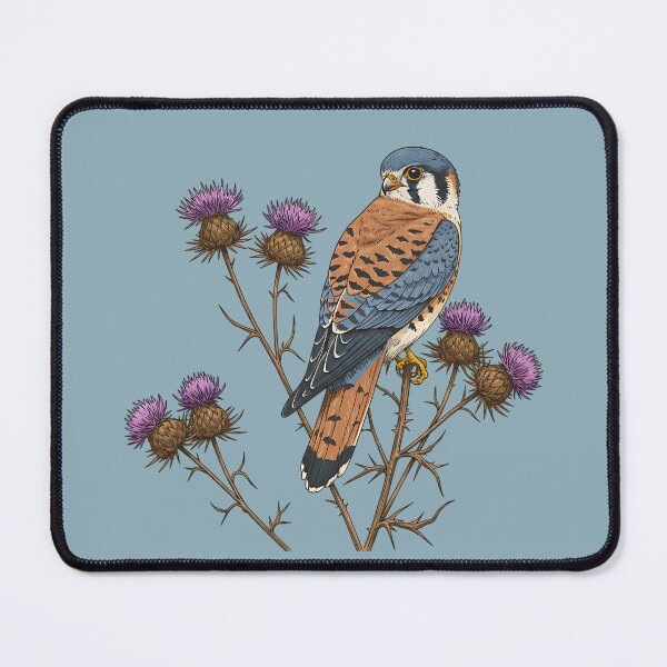 Item preview, American Kestrel on Thistle Wildlife Nature Bird designed and sold by BirdsnStuff.