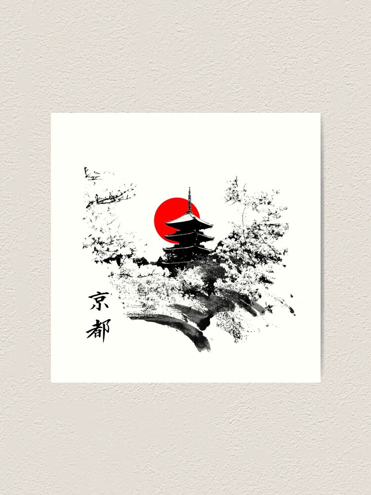 絵画 KYOTO Artirt High-quality REAL  SILVER Kyoto Japan Old Capital