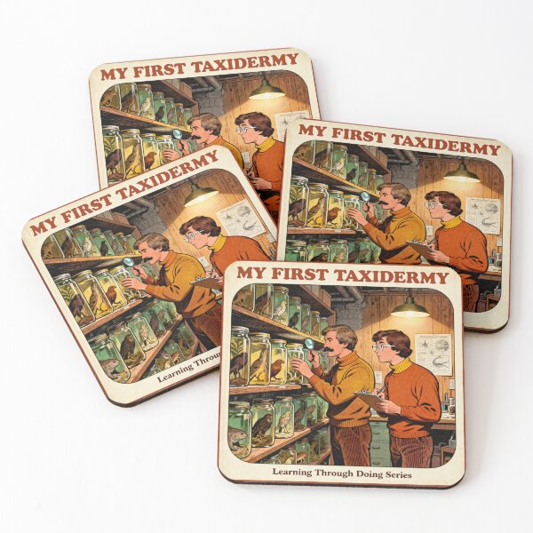 Item preview, Taxidermy Dark Humor - 70s Retro Parody designed and sold by PictorialWhimsy.