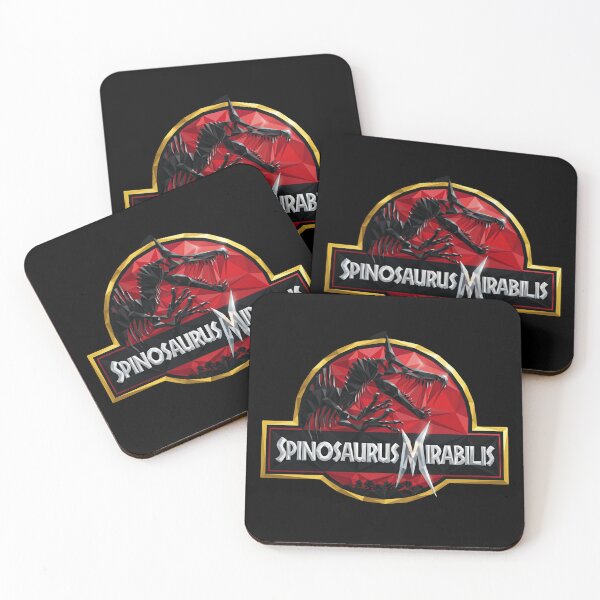 Item preview, Spinosaurus Mirabilis Dark Crimson Fossil Skeleton Crest designed and sold by SkeletonsDanger.