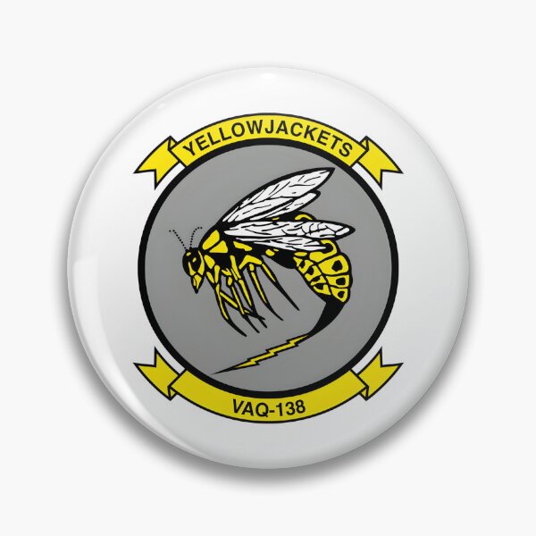 Item preview, VAQ-138 Yellowjackets Electronic Attack Squadron Emblem designed and sold by CharlieDesings.
