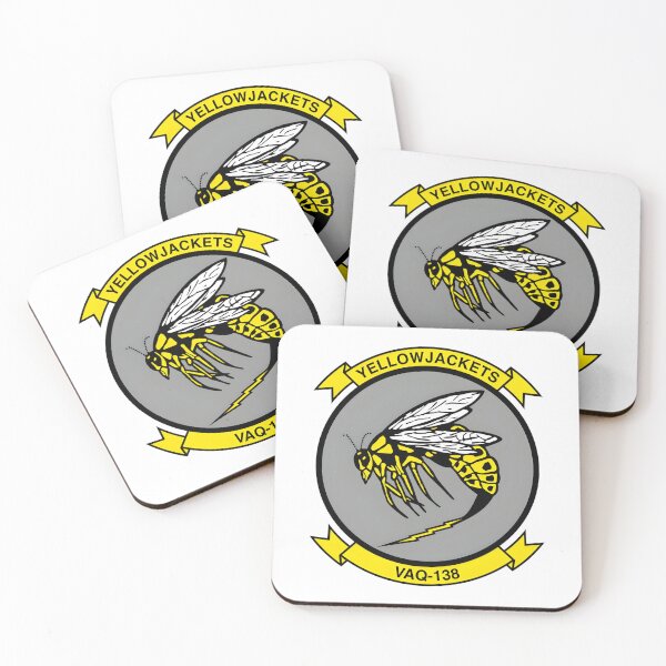 Item preview, VAQ-138 Yellowjackets Electronic Attack Squadron Emblem designed and sold by CharlieDesings.