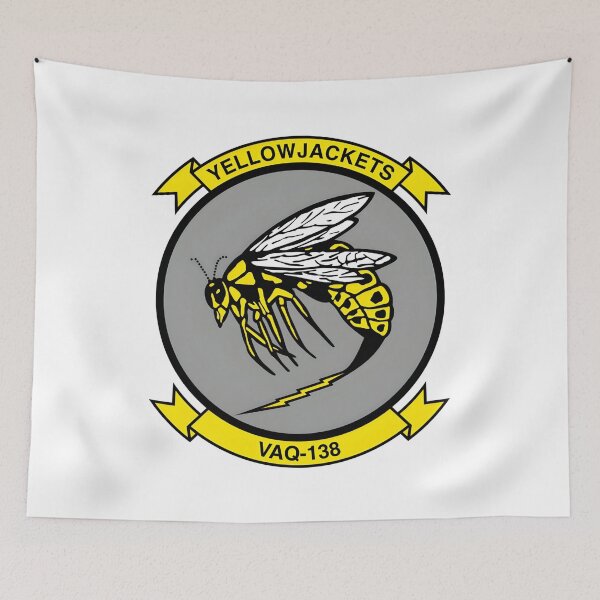 Item preview, VAQ-138 Yellowjackets Electronic Attack Squadron Emblem designed and sold by CharlieDesings.
